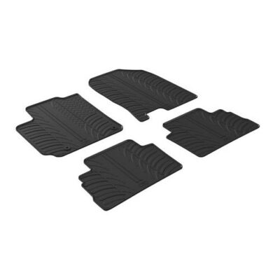 VL Garage - ΜΑΡΚΕ ΠΑΤΑΚΙΑ ΣΕ ΣΚΑΦΗ ΛΑΣΤΙΧΟ ΓΙΑ HYUNDAI KONA 10/2017+ SUMISURA ΣΕ ΜΑΥΡΟ ΧΡΩΜΑ ME ΚΟΥΜΠΩΜΑΤΑ LAMPA - 4 ΤΕΜ. - VL-24517
