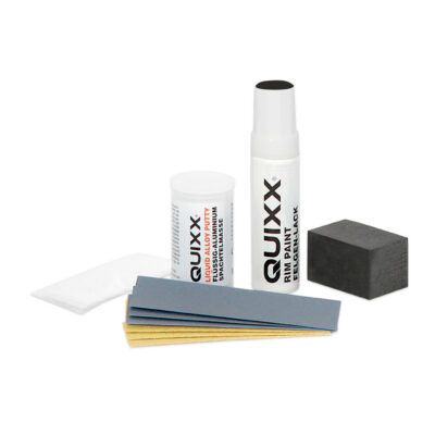 VL Garage - KIT ΕΠΙΣΚΕΥΗΣ ΓΙΑ ΖΑΝΤΕΣ ΑΛΟΥΜΙΝΙΟΥ ΜΑΥΡΟ ΧΡΩΜΑ (16 gr + 12 ml) WHEEL REPAIR KIT QUIXX - VL-L3814.8
