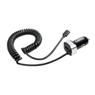 VL Garage - Αντάπτορας Αναπτήρα 12/24V 2400mA Διπλός με Θύρα USB+MICRO USB με καλώδιο 150cm - VL-38928