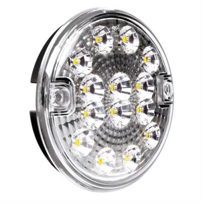 VL Garage - ΦΩΣ ΦΟΡΤΗΓΟΥ ΠΙΣΩ 12/24V 14LED ΔΙΑΦΑΝΟ ΣΤΡΟΓΓΥΛΟ 140mm 1ΤΕΜ. - VL-41528