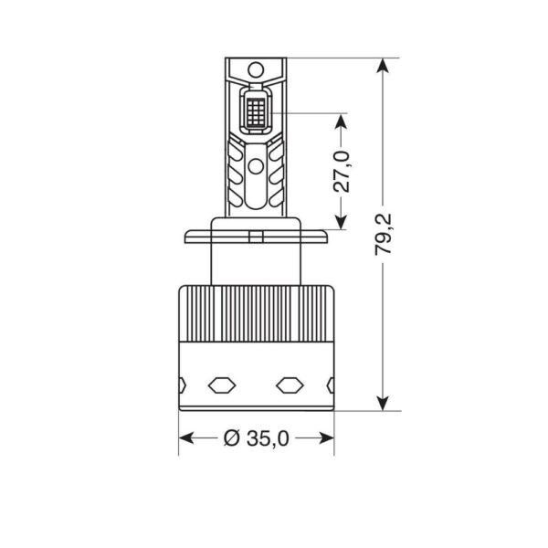 D4S/D4R 12/24V 35W 6.000K 8000lm LED SEOUL CSP-3570chips CAN BUS PLUG & PLAY LAMPA - 2ΤΕΜ. - Image 2