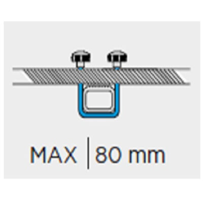 VL Garage - U-BOLT ΣΥΣΤΗΜΑ ΔΕΣΗΣ (FITTING SYSTEM) 800mm MARATHON ΜΠΑΓΚΑΖΙΕΡΩΝ ΟΡΟΦΗΣ ΣΕ ΜΠΑΡΕΣ - MENABO - VL-000065000000