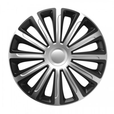 VL Garage - ΤΑΣΙ 14" HUBCAP TREND SILVER BLACK - ΣΕΤ 4ΤΕΜ ΣΕ ΚΟΥΤΙ ΑΜΙΟ - VL-6834/AM