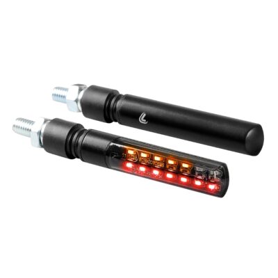 VL Garage - ΦΛΑΣ ΠΙΣΩ ΓΙΑ MOTO LINE SQ 12V SMD LED 3 ΧΡΗΣΕΩΝ ΘΕΣΕΩΣ/STOP/ΦΛΑΣ (ΜΑΥΡΟ 92 X 16 mm) - 2 ΤΕΜ. - VL-9047.7-LM