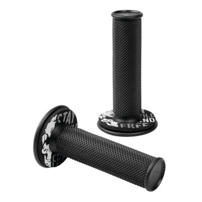 VL Garage - ΧΕΡΟΥΛΙΑ MOTO DONUT OFF-ROAD ΜΑΥΡΑ/ΓΚΡΙ 22MM+25MM 12CM 2ΤΕΜ - VL-9057.0-LM