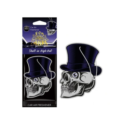 VL Garage - ΑΡΩΜΑΤΙΚΟ ΚΡΕΜΑΣΤΟ AROMA CAR MUERTOS SKULL IN HAT BLACK OUD ΑMiO - 1 TEM. - VL-A10380
