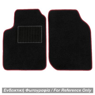 VL Garage - ΜΑΡΚΕ ΠΑΤΑΚΙΑ ΜΟΚΕΤΑ ΓΙΑ MERCEDES SMART 450 1998-2006 ΜΑΥΡΟ ΜΕ ΚΟΚΚΙΝΟ ΡΕΛΙ RACE AXION - 2 ΤΕΜ. - VL-ΠΑΤ.SMART450/RED-RX