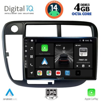 VL Garage - DIGITAL IQ BXF 6186_CPAA CLIMA (9inc) MULTIMEDIA TABLET for HONDA CIVIC mod. 1995-2001 - VL-DIQ_BXF_6186CL