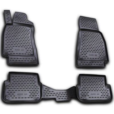 VL Garage - ΜΑΡΚΕ ΠΑΤΑΚΙΑ ΣΕ ΣΚΑΦΗ TPE ΛΑΣΤΙΧΟ ΓΙΑ AUDI A6 C6 2006-2011 ΣΕ ΜΑΥΡΟ ΧΡΩΜΑ NOVLINE - 4 ΤΕΜ. - VL-EXP.NLC.04.08.210