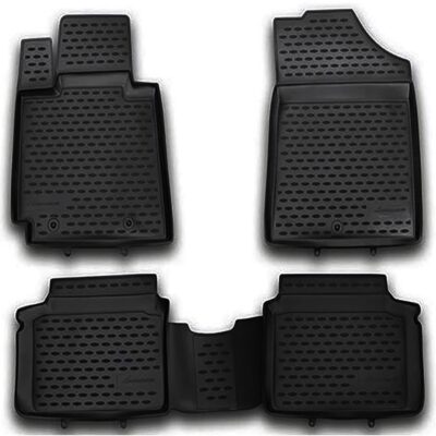 VL Garage - ΜΑΡΚΕ ΠΑΤΑΚΙΑ ΣΕ ΣΚΑΦΗ TPE ΛΑΣΤΙΧΟ ΓΙΑ CITROEN C4 5D 2011+ ΣΕ ΜΑΥΡΟ ΧΡΩΜΑ NOVLINE - 4 ΤΕΜ. - VL-EXP.CARCRN00041