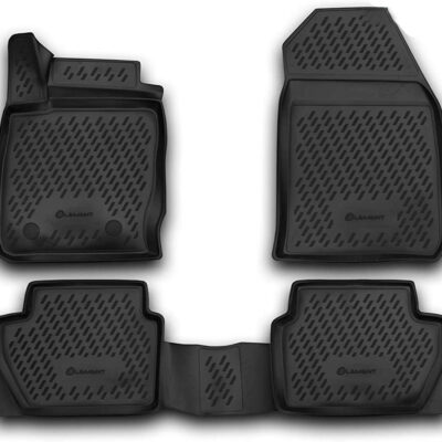 VL Garage - ΜΑΡΚΕ ΠΑΤΑΚΙΑ ΣΕ ΣΚΑΦΗ TPE ΛΑΣΤΙΧΟ ΓΙΑ FORD ECOSPORT 03/2014+ ΣΕ ΜΑΥΡΟ ΧΡΩΜΑ NOVLINE - 4 ΤΕΜ. - VL-EXP.CARFRD00025K