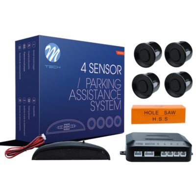 VL Garage - ΣΥΣΤΗΜΑ ΠΑΡΚΑΡΙΣΜΑΤΟΣ 9-15 V ΜΕ 4 ΑΙΣΘΗΤΗΡΕΣ (ΜΑΥΡΟ) 18mm M-TECH - VL-CP14B