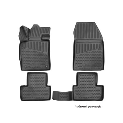 VL Garage - ΠΑΤΑΚΙΑ ΣΕ ΣΚΑΦΗ TPE ΛΑΣΤΙΧΟ ΓΙΑ HONDA CIVIC /CIVIC SI SD/LB 2022+ ΜΕ USB ΣΤΑ ΠΙΣΩ ΚΑΘΙΣΜΑΤΑ ΣΕ ΜΑΥΡΟ ΧΡΩΜΑ NOVLINE - 4 ΤΕΜ. - VL-ELEMENT3DAN0391210K