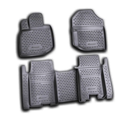 VL Garage - ΜΑΡΚΕ ΠΑΤΑΚΙΑ ΣΕ ΣΚΑΦΗ TPE ΛΑΣΤΙΧΟ ΓΙΑ HONDA JAZZ 10/2008-2015 ΣΕ ΜΑΥΡΟ ΧΡΩΜΑ NOVLINE - 4 ΤΕΜ. - VL-EXP.NLC.18.19.210KH