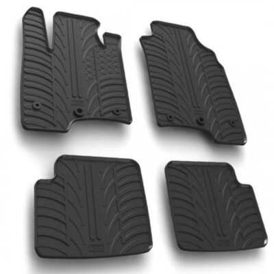 VL Garage - ΜΑΡΚΕ ΠΑΤΑΚΙΑ ΣΕ ΣΚΑΦΗ ΛΑΣΤΙΧΟ ΓΙΑ FIAT PANDA 02/2012-10/2020 / FIAT PANDA 11/2020+ SUMISURA ΣΕ ΜΑΥΡΟ ΧΡΩΜΑ ME ΚΟΥΜΠΩΜΑΤΑ LAMPA - 4 ΤΕΜ. - VL-L2459.6