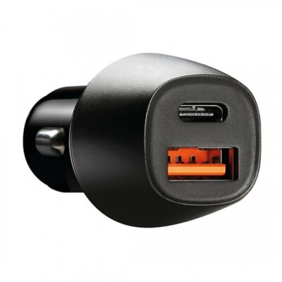 VL Garage - ΦΟΡΤΙΣΤΗΣ ΑΝΑΠΤΗΡΑ ΜΕ 2 ΘΥΡΕΣ USB TYPE A+ TYPE C 12/24V 18W ULTRA FAST CHARGER - VL-L3871.8/T