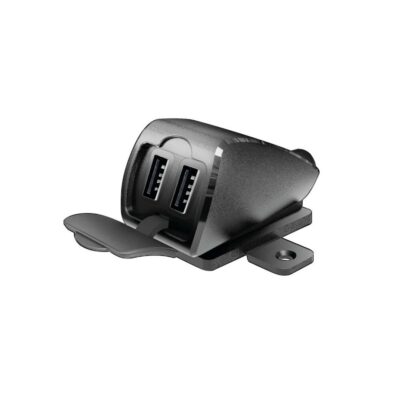 VL Garage - ΦΟΡΤΙΣΤΗΣ USB ΔΙΠΛΟΣ TREK 2 12/24V 5400mA ΜΕ ΒΑΣΗ ΣΤΗΡΙΞΗΣ ΒΙΔΩΤΗ ΚΑΙ ΚΑΛΩΔΙΟ 150cm ΑΔΙΑΒΡΟΧΟΣ - VL-L3882.7/T