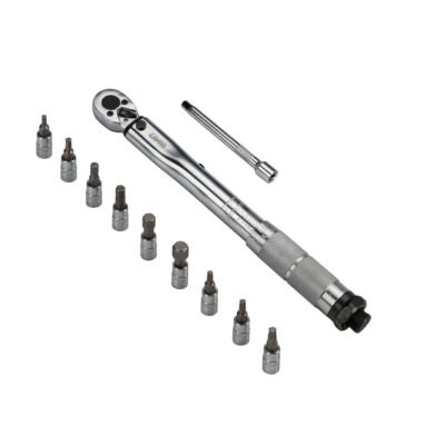 VL Garage - ΔΥΝΑΜΟΚΛΕΙΔΟ/ΡΟΠΟΚΛΕΙΔΟ TORQUE (ΤΟΡΞ) 1/4'' 5>25Nm 28cm CRV ΜΕ 9 ΜΥΤΕΣ & ΠΡΟΕΚΤΑΣΗ ΜΗΚΟΥΣ 10cm LAMPA - 1 Τεμ. - VL-65935