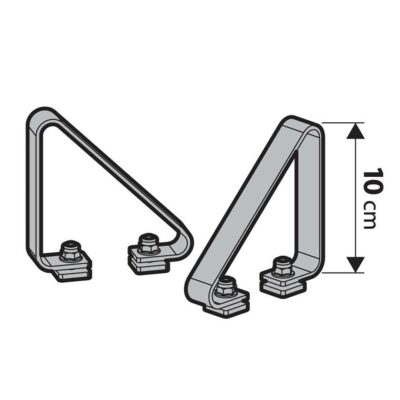 VL Garage - STOP ΠΛΑΙΝΑ ΓΙΑ ΜΠΑΡΕΣ ΑΛΟΥΜΙΝΙΟΥ KARGO-PLUS KP-4 10cm NORDRIVE - 2 ΤΕΜ. - VL-N11036