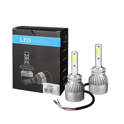 VL Garage - H27 880 LED SET C6 9-32V 6.500K 10.000lm 4 X 10W ΛΑΜΠΑ ΜΕ COB EPISTAR 1021 LED ΚΑΙ ΑΝΕΜΙΣΤΗΡΑΚΙ M-TECH - 2 ΤΕΜ. - VL-LSC8