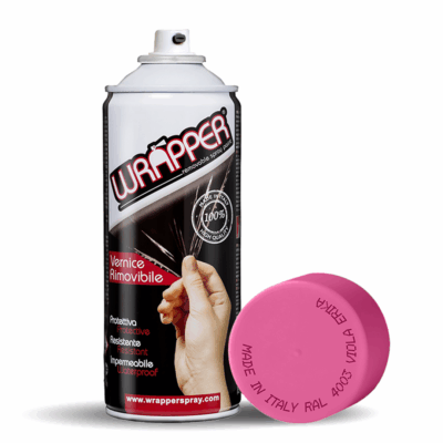 VL Garage - ΦΙΛΜ ΣΕ ΣΠΡΕΥ WRAPPER RAL COLOURS ΡΟΖ ΦΟΥΞΙΑ 400ml – 1 ΤΕΜ. - VL-WR4003