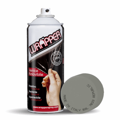 VL Garage - ΦΙΛΜ ΣΕ ΣΠΡΕΥ WRAPPER CAMOUFLAGE COLOURS ΓΚΡΙ 7033 REPUBLIC 400ml – 1 ΤΕΜ. - VL-WR7033