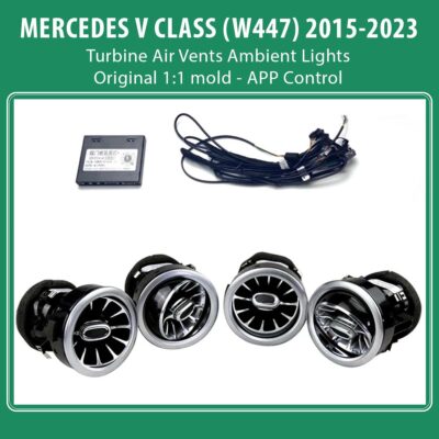 VL Garage - DIQ AMBIENT 8176-V BENZ V (W447) mod. 2015-2023 (Digital iQ Turbine Air Vent Ambient Light Kit MERCEDES V Class V220-250 mod. 2015-2023) - VL-DIQ_ALVCLASS_AIRVENTS