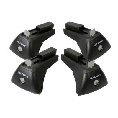 VL Garage - KIT ΑΚΡΑ (ΠΟΔΙΑ) RAIL-X ΓΙΑ ΑΛΟΥΜΙΝΙΟΥ ΜΠΑΡΕΣ QUADRA NORDRIVE ME FLUSH RAILING ME ΚΛΕΙΔΙ - 4 TEM. - VL-N20022