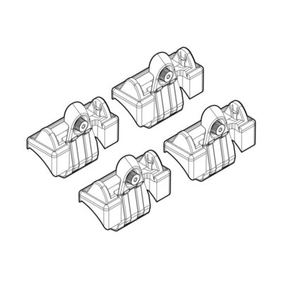 VL Garage - ΑΚΡΑ ΓΙΑ ΜΠΑΡΕΣ NORDRIVE ΓΙΑ VW POLO 3D/5D 11/01-08/09 KIT - VL-N21024