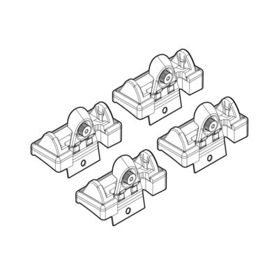 VL Garage - ΑΚΡΑ ΓΙΑ ΜΠΑΡΕΣ NORDRIVE ΓΙΑ RENAULT CLIO 5D 10/05+ KIT - VL-N21058