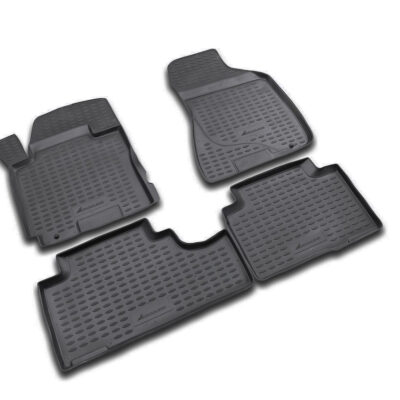 VL Garage - ΜΑΡΚΕ ΠΑΤΑΚΙΑ ΣΕ ΣΚΑΦΗ TPE ΛΑΣΤΙΧΟ ΓΙΑ KIA SPORTAGE 2004-2010 ΣΕ ΜΑΥΡΟ ΧΡΩΜΑ NOVLINE - 4 ΤΕΜ. - VL-EXP.NLC.25.04.210
