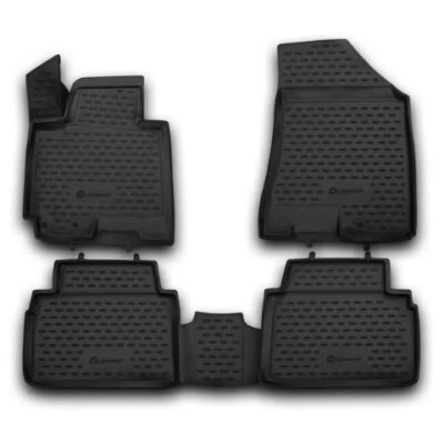 VL Garage - ΜΑΡΚΕ ΠΑΤΑΚΙΑ ΣΕ ΣΚΑΦΗ TPE ΛΑΣΤΙΧΟ ΓΙΑ KIA SPORTAGE 2010-2016 ΣΕ ΜΑΥΡΟ ΧΡΩΜΑ NOVLINE - 4 ΤΕΜ. - VL-EXP.NLC.25.33.210H