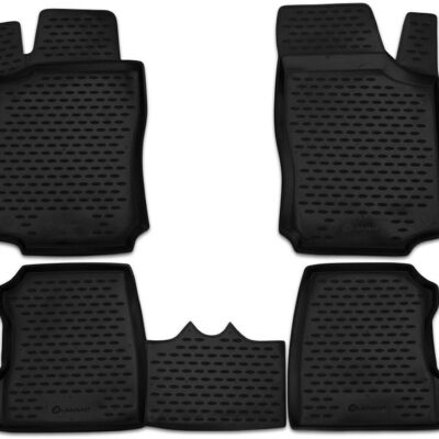 VL Garage - ΜΑΡΚΕ ΠΑΤΑΚΙΑ ΣΕ ΣΚΑΦΗ TPE ΛΑΣΤΙΧΟ ΓΙΑ OPEL COMBO 2001+ ΣΕ ΑΝΘΡΑΚΙ/ΣΚΟΥΡΟ ΓΚΡΙ ΧΡΩΜΑ - 4 Τεμ. - VL-NLC.37.20.210