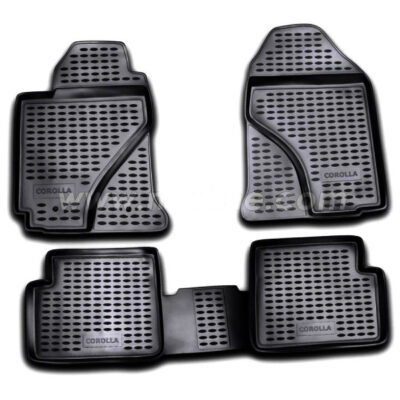 VL Garage - ΜΑΡΚΕ ΠΑΤΑΚΙΑ ΣΕ ΣΚΑΦΗ TPE ΛΑΣΤΙΧΟ ΓΙΑ TOYOTA COROLLA 2002-2007 ΣΕ ΜΑΥΡΟ ΧΡΩΜΑ NOVLINE - 4 ΤΕΜ. - VL-EXP.NLC.48.03.210K