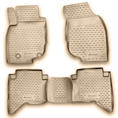 VL Garage - ΜΑΡΚΕ ΠΑΤΑΚΙΑ ΣΕ ΣΚΑΦΗ TPE ΛΑΣΤΙΧΟ ΓΙΑ TOYOTA HILUX 2011-2015 ΣΕ ΜΠΕΖ ΧΡΩΜΑ NOVLINE - 4 ΤΕΜ. - VL-EXP.NLC.48.52.212K