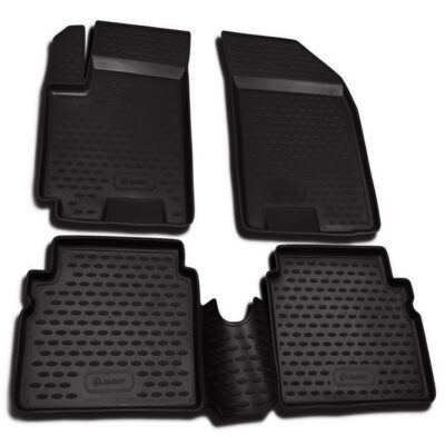 VL Garage - ΜΑΡΚΕ ΠΑΤΑΚΙΑ ΣΕ ΣΚΑΦΗ TPE ΛΑΣΤΙΧΟ ΓΙΑ CHEVROLET AVEO 5D 2003-2011 ΣΕ ΜΑΥΡΟ ΧΡΩΜΑ NOVLINE - 4 ΤΕΜ. - VL-EXP.NLC.08.06.210K