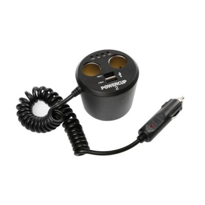 VL Garage - ΑΝΤΑΠΤΟΡΑΣ ΑΝΑΠΤΗΡΑ POWERCUP 2 12V + 2USB + TESTER ΜΠΑΤΑΡΙΑΣ - VL-39011