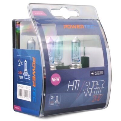 VL Garage - H11 24V 70W 3.450K PGJ19-2 POWERTECK SUPERWHITE BLISTER 2ΤΕΜ. M-TECH - VL-PTXSW11-DUO