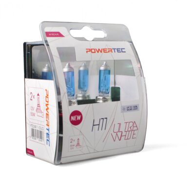 VL Garage - H11 12V 55W PGJ19-2 POWERTEC ULTRA WHITE 2ΤΕΜ. M-TECH - VL-PTZUW11-DUO