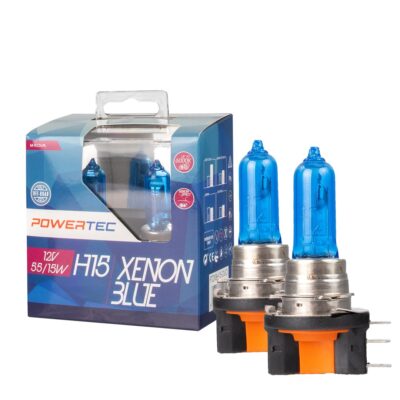 VL Garage - ΛΑΜΠΕΣ H15 55/15W 12V POWERTEC XENON BLUE mTECH - 2 Τεμ. - VL-PTZXBH15-DUO