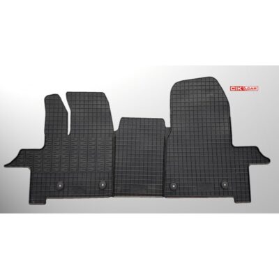 VL Garage - ΜΑΡΚΕ ΠΑΤΑΚΙΑ ΣΕ ΣΚΑΦΗ ΛΑΣΤΙΧΟ ΓΙΑ FORD CUSTOM TOURNEO 2ΘΕΣΙΟ 2018+ ΣΕ ΜΑΥΡΟ ΧΡΩΜΑ ΜΕ ΚΟΥΜΠΩΜΑΤΑ CIK - 2 ΤΕΜ. - VL-RMCIKFOR00039