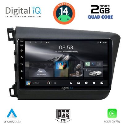 VL Garage - DIGITAL IQ RSB 11904D_CPA (9inc) MULTIMEDIA TABLET for HONDA CIVIC 4Doors mod. 2012-2016 - VL-DIQ_RSB_11904D