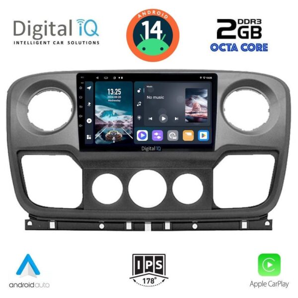 VL Garage - DIGITAL IQ RTG 4463_CPA (10inc) MULTIMEDIA TABLET for NISSAN NV400 - OPEL MOVANO - RENAULT MASTER mod. 2010-2020 - VL-DIQ_RTG_4463