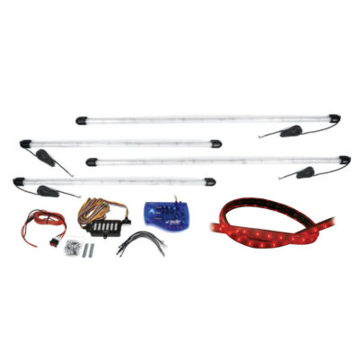 VL Garage - ΣΩΛΗΝΕΣ UNDERCAR LED MULTICOLOUR 2x95cm & 2x125cm - 1 kit. - VL-SRLSRU/1MC