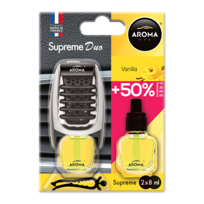 VL Garage - ΑΡΩΜΑΤΙΚΟ ΑΕΡΑΓΩΓΟΥ AROMA SUPREME DUO +50% ΒΑΝΙΛΙΑ AMIO - 1 ΤΕΜ. - VL-A92251