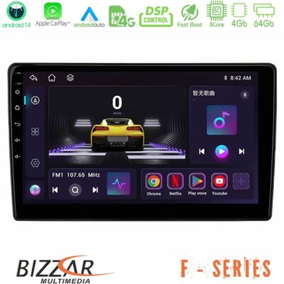 VL Garage - Bizzar F Series 8Core Android14 4+64GB Ford Fiesta 2018-2024 Navigation Multimedia Tablet 9" Με Carplay & Android Auto - VL-U-F-FD1787