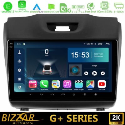 VL Garage - Bizzar G+ Series Isuzu D-MAX 2012-2019 8core Android12 6+128GB Navigation Multimedia Tablet 9" - VL-U-G-IZ588