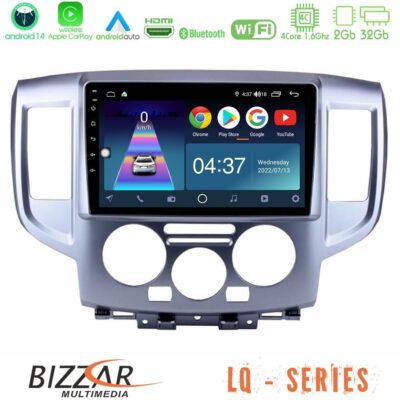 VL Garage - Bizzar LQ Series 4Core Android14 2+32GB Nissan NV200 Navigation Multimedia Tablet 9" Με Carplay & Android Auto - VL-U-LQ-NS391