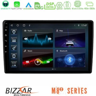 VL Garage - Bizzar M8² Series 8Core Android14 4+32GB Kia Ceed 2007-2009 Navigation Multimedia Tablet 9″ Με Carplay & Android Auto - VL-U-M82-KI1099