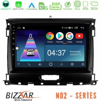 VL Garage - Bizzar ND2 Series 8Core Android14 2+32GB Ford Ranger 2017-2022 Navigation Multimedia Tablet 9" Με Carplay & Android Auto - VL-U-ND2-FD0631